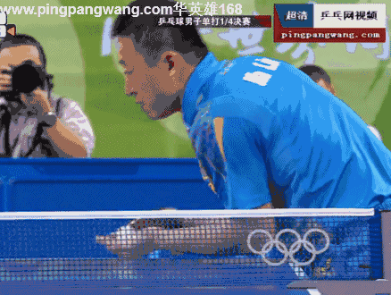 马琳直拍勾手发球【全民gif1月份】