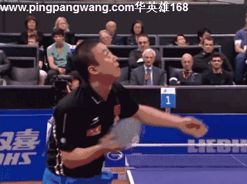 马琳直拍勾手发球【全民gif1月份】