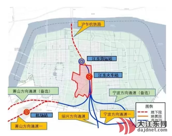 江东站有望串联机场还要在机场附近引入高铁!图片