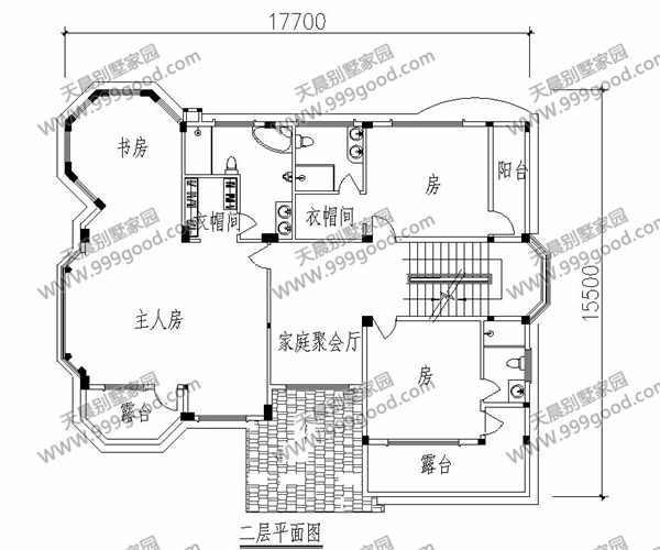 车库别墅设计图,造型独特,13.5x17.7米带农村!因素别墅v车库图片