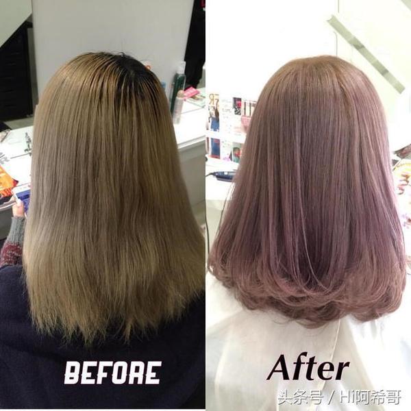 女生染发前vs染发后,难怪都去染发了
