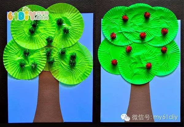 幼儿园树贴画 幼儿园树贴画