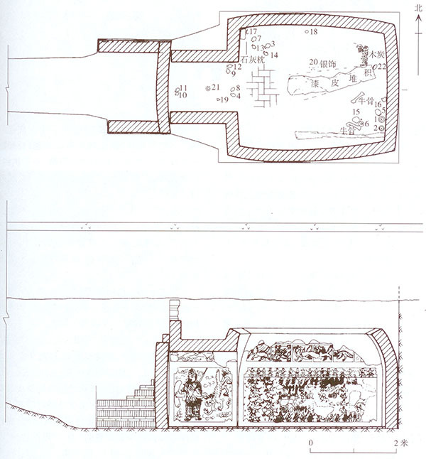 司马金龙夫妇墓(484,电焊器材厂北魏墓群,智家堡北魏石椁壁画墓,智家