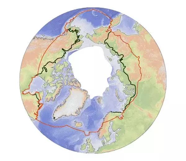 极地地区森林覆盖率地图
