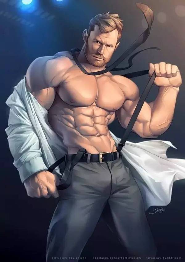健身手机壁纸:卡通版肌肉男壁纸下载(完美的身体)