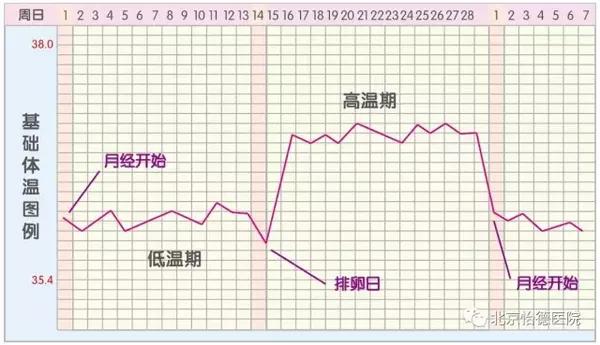 从月经的第一天开始测量,将逐日测量的体温记录下来做成一个基础体温