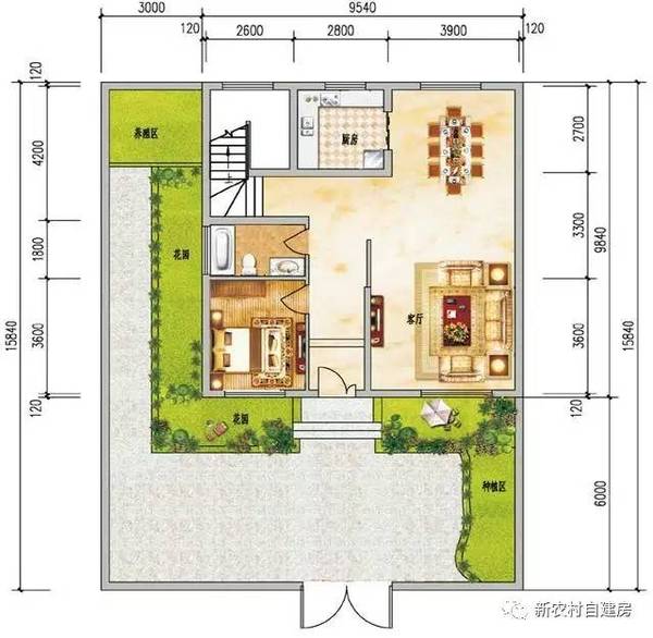 造价不到18万,农村自建房两层农家小院