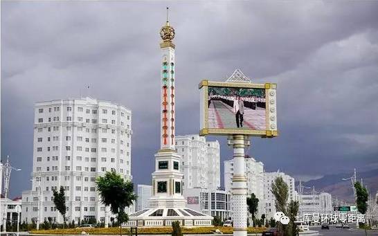 土库曼斯坦首都 阿什哈巴德城市风景