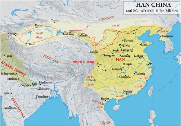 西方人绘制的中国历史地图,看看和我们有什么不同