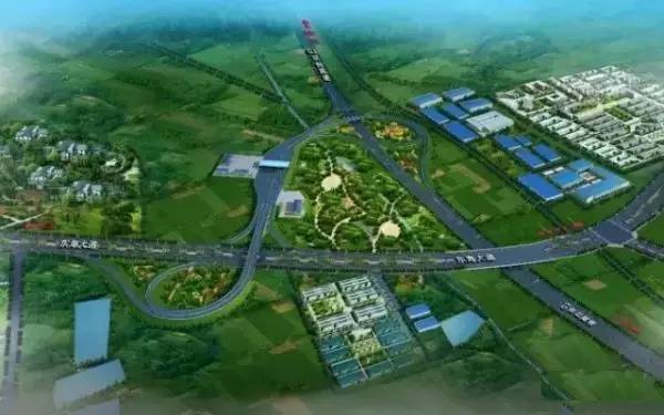 完成投资数额均处于工作上线 采用 双喇叭互通方案,出口与东海大道图片