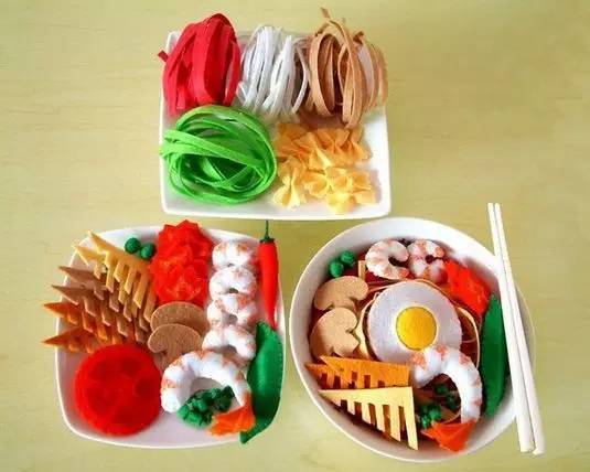 手工制作 不织布手工作品~幼儿园娃娃家,小餐厅素材