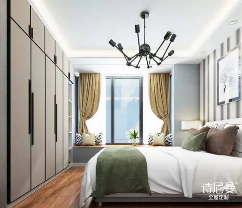电视柜与梳妆台一体化,定制多功能组合柜.