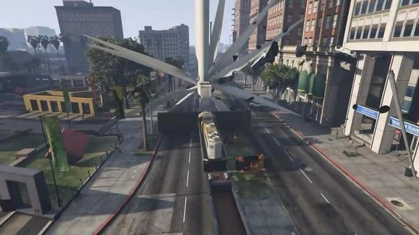 无敌风火轮登场《gta5》马路大杀器扫飞一切