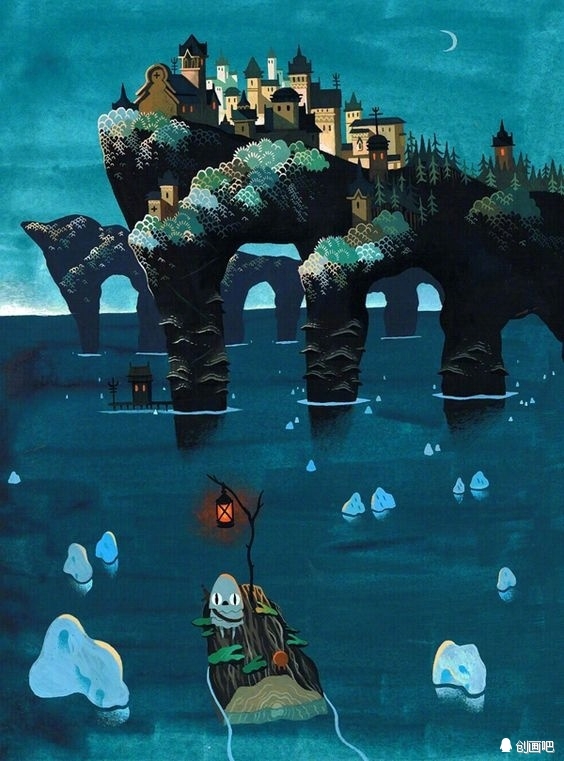 孤独的流浪者——来自插画师 duque yvan 绘画作品