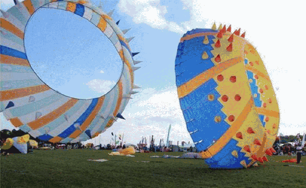 特邀国际风筝大赛金奖选手 在风筝节期间 ↑动图不动,戳一下吧 欣赏