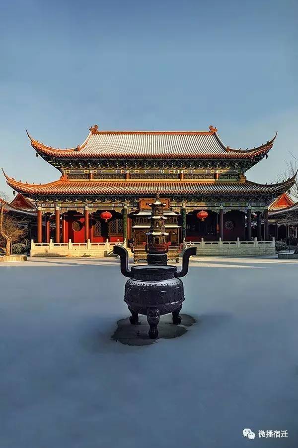 摄影:洪泽湖湿地公园 真如禅寺