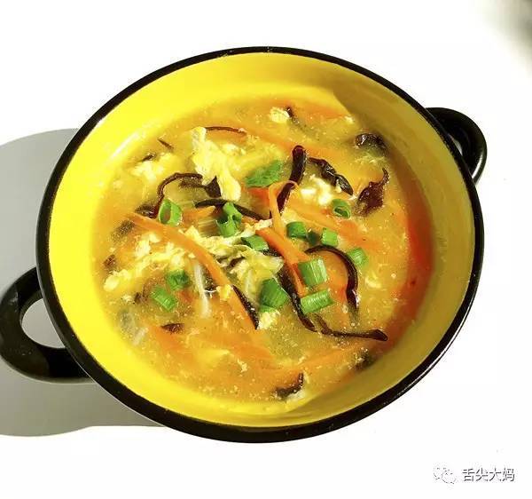 daily soup:胡萝卜丝鸡蛋汤