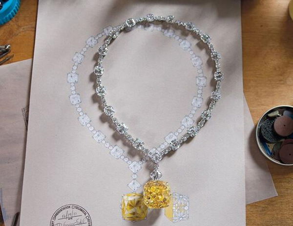 世界最大黄钻石之一"the tiffany diamond"
