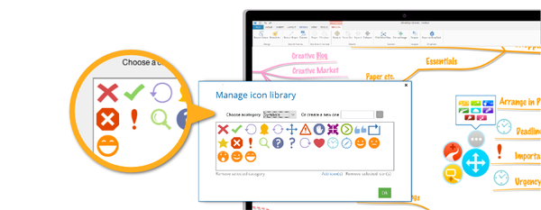 imindmap 10:标签和图标管理器