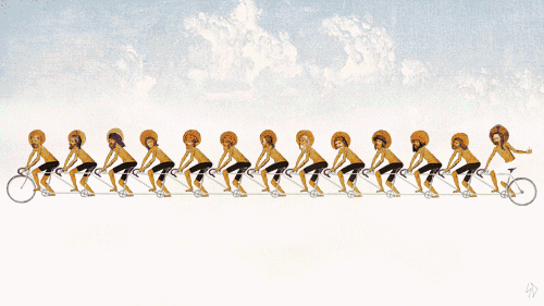 当名画被制作成gif恶搞,原谅我不厚道的笑了