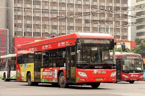 在广州,遇见福田欧辉无轨电车
