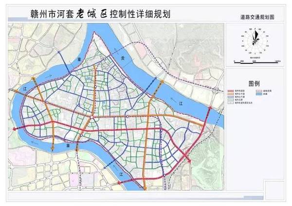 分别为文明大道快速路及赣南大道快速路.