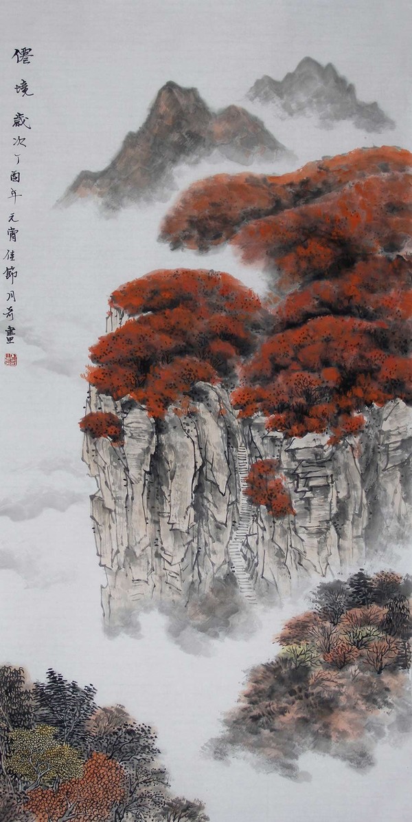 张月奇:丹青笔赋予山水情
