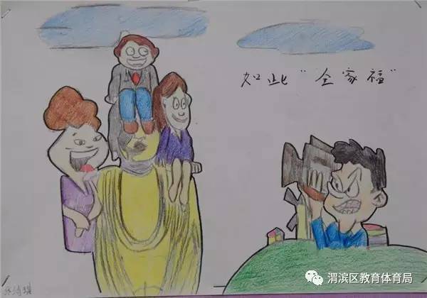 【组图】姜城中学"文明礼仪伴我行"优秀绘画作品图片