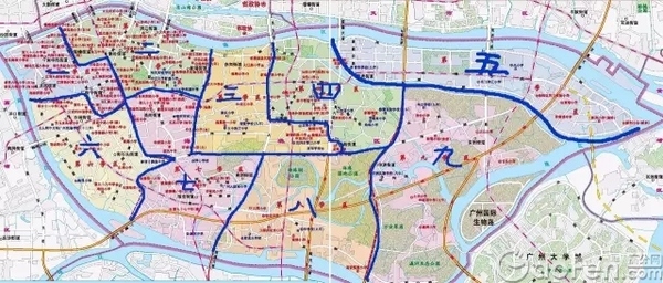 广州海珠区小学学区划分及对口直升中学名单