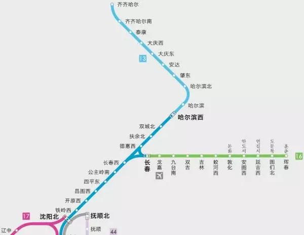 2017全国高铁线路高清版!各大高铁站换乘平面图!