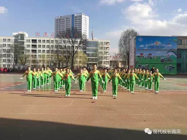 太原市万柏林区河北街小学举行广播体操比赛