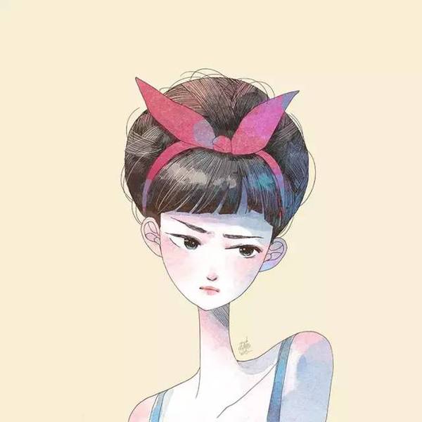 彩铅也能画出清新的小插画!