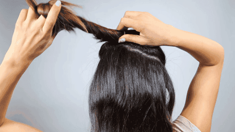 2,花式编发 半丸子