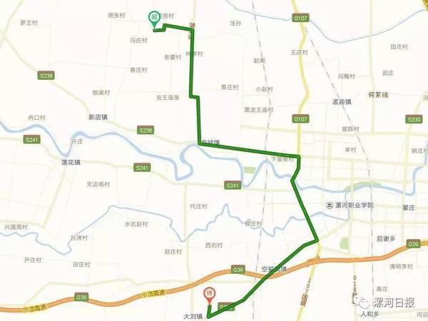 权威消息:107国道漯河城区段改道这个地方(附区位图)