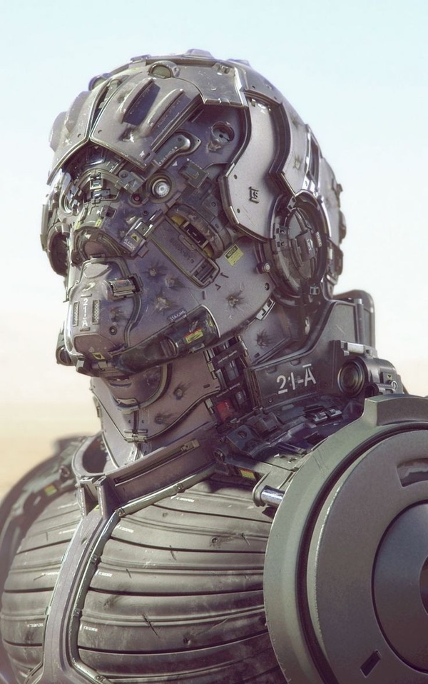 一组科幻机器人与人形机甲的概念设计,是不是酷到没朋友?