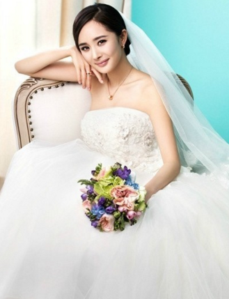 杨幂刘诗诗赵丽颖婚纱照VS古装新娘照,最喜欢