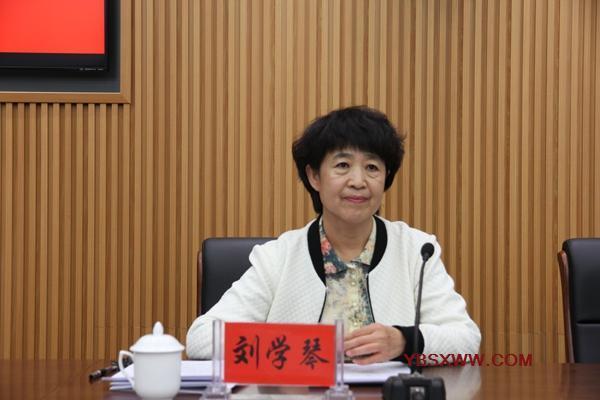 元宝山区委常委,组织部长刘学琴主持会议并讲话 元宝山区委常委,组织