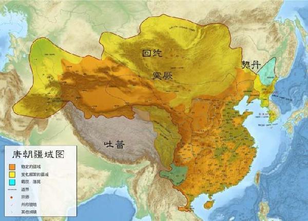 那时唐朝的领土虽然比现在中国少黑龙江和西藏与云南,但多了中亚的图片