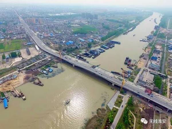 黄码大桥 武黄线京杭运河黄码大桥位于清江浦区黄码乡与淮安区主城区