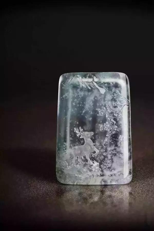 最近气温又降了,一块雪花棉翡翠却美得倾国倾城!