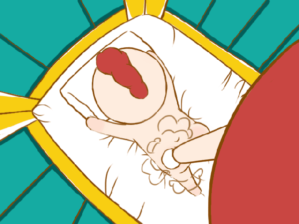 可爱的宝爸宝妈,不是每次宝宝尿尿都需要换尿片的