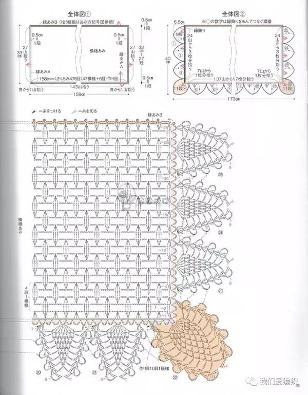 查看大图及更多内容请关注微信公众号:我们爱编织 线材和针具的使用不同,成品花尺寸会略有差异,姐妹们可先用线钩一单元花,测量尺寸后再放样钩织衣服 日产钩针号与国产钩针号对比表 14号/0.5MM 12号/0.6MM 10号/0.75MM 8号/0.9MM 6号/1.0MM 4号/1.25MM 2号/1.5MM 0号/1.75MM