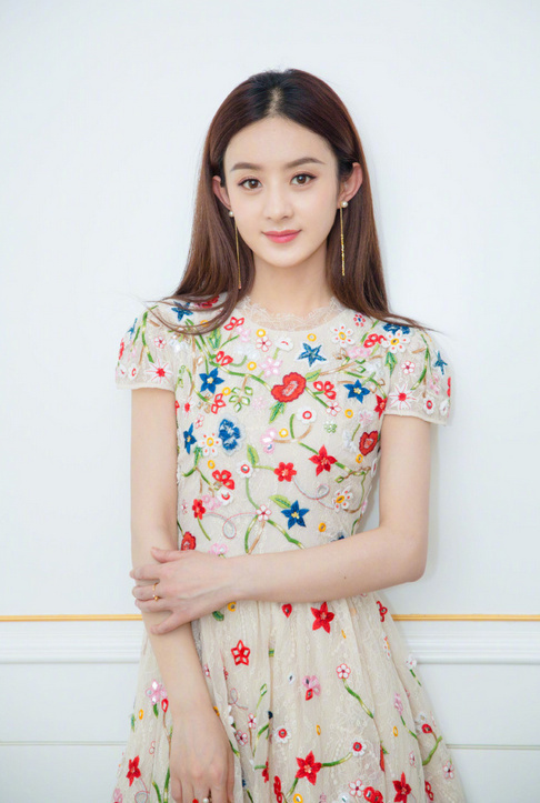 花仙子造型的赵丽颖美的简直不像话
