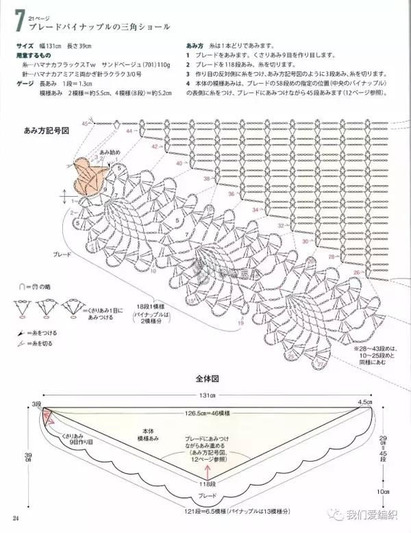 查看大图及更多内容请关注微信公众号:我们爱编织 线材和针具的使用不同,成品花尺寸会略有差异,姐妹们可先用线钩一单元花,测量尺寸后再放样钩织衣服 日产钩针号与国产钩针号对比表 14号/0.5MM 12号/0.6MM 10号/0.75MM 8号/0.9MM 6号/1.0MM 4号/1.25MM 2号/1.5MM 0号/1.75MM
