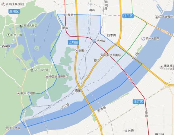 上城区 上城区是杭州中心城区之一 当年南宋王朝皇城所在地就是这里