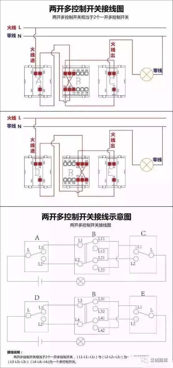 【盘点】史上最全的开关接线图