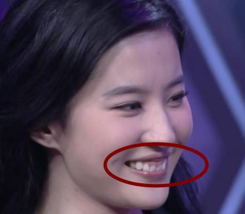 别说刘亦菲微笑出于礼貌,她只是不敢露牙而已!