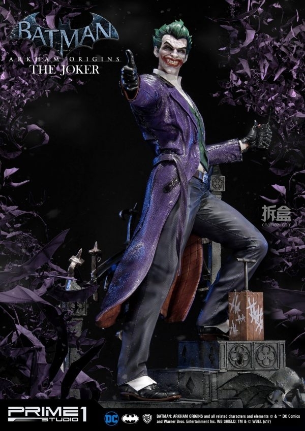 prime 1 studio《蝙蝠侠:阿甘起源》小丑joker 34寸雕像