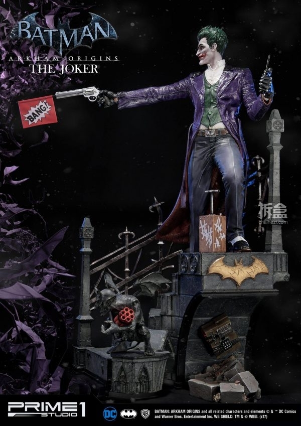 prime 1 studio《蝙蝠侠:阿甘起源》小丑joker 34寸雕像