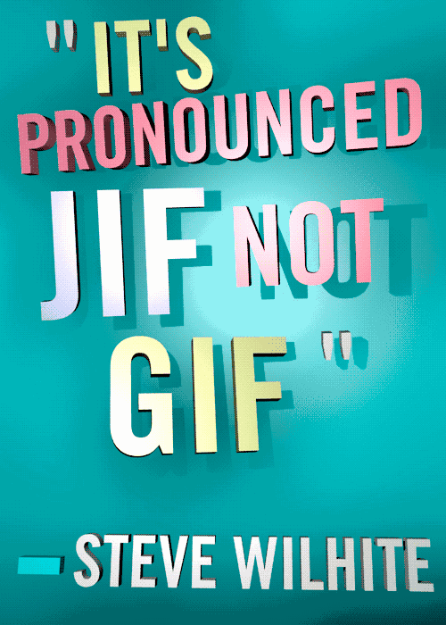 1) 首先,native speakers不会把gif这三个字母分开念.